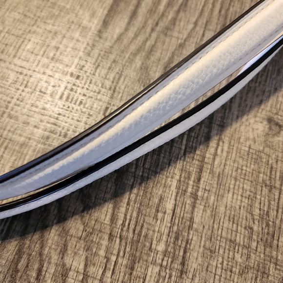 NWOT Coach Hallie Shoulder Bag Tote Pebble Leather White/Gold - Picture 13 of 16